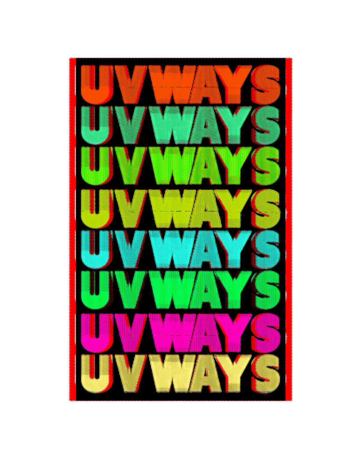 RAINBOW STACK POSTER